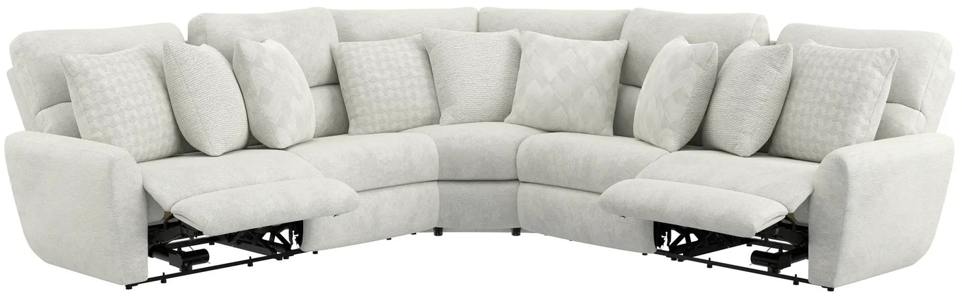 Majesty - Deep Seating Power Reclining Sectional by Unique Piece Furniture