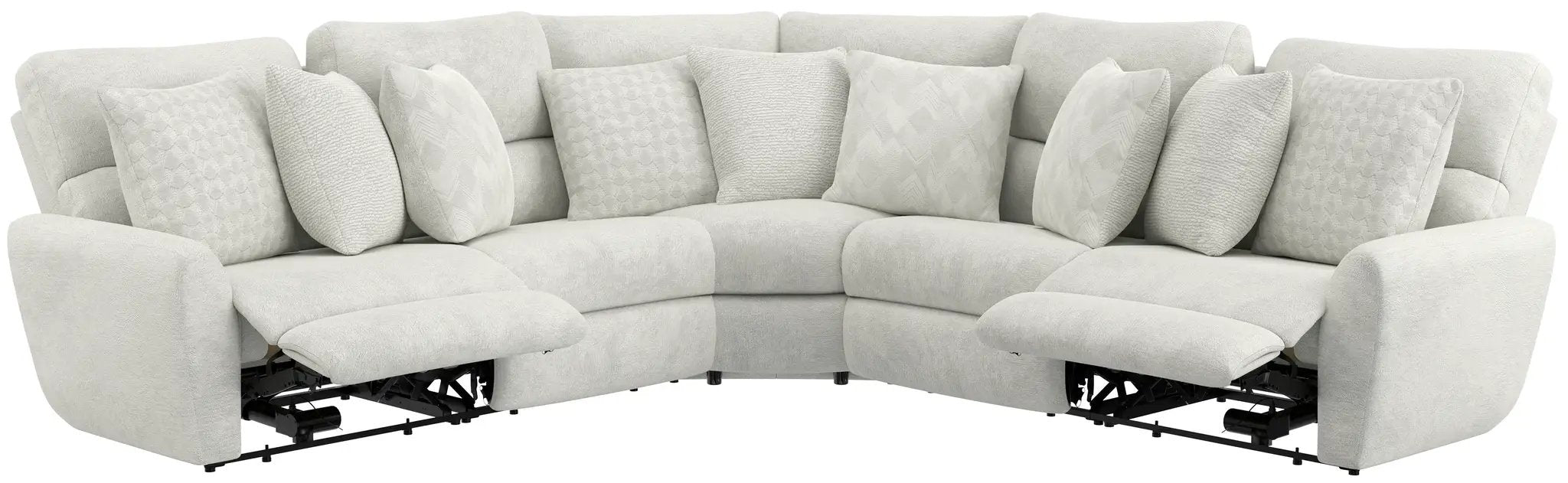 Majesty - Deep Seating Power Reclining Sectional by Unique Piece Furniture