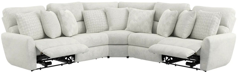 Majesty - Deep Seating Power Reclining Sectional by Unique Piece Furniture