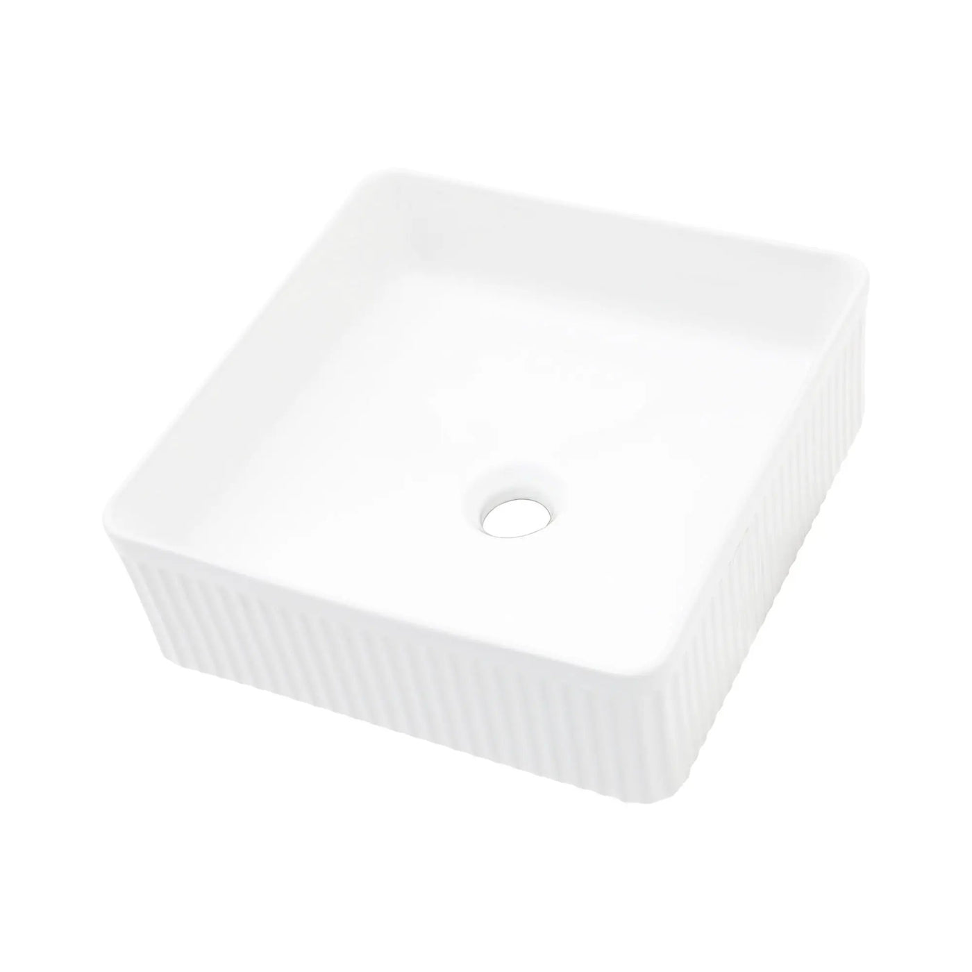 Modern Ceramic Rectangular Vessel Bathroom Sink by HouseOfZazla