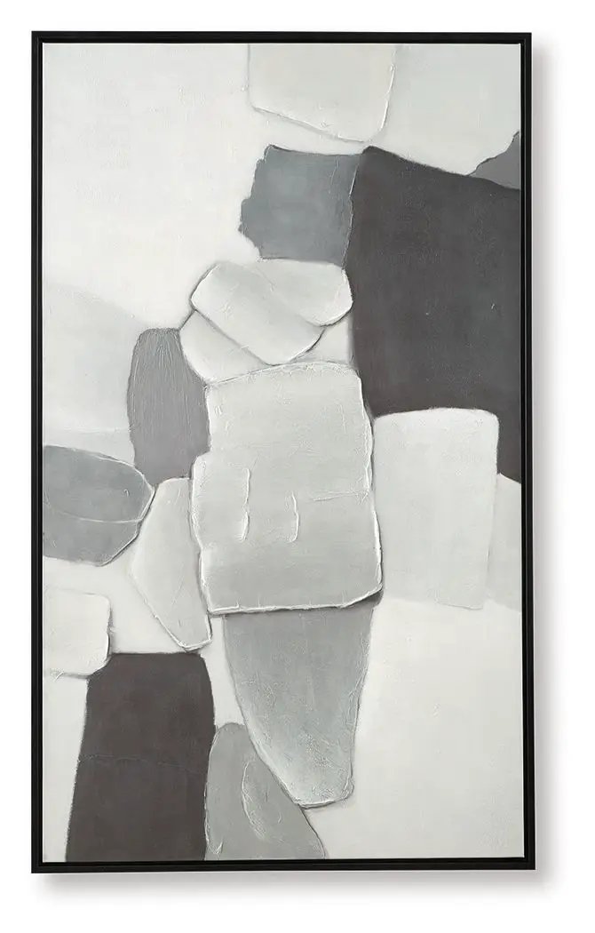 Adilson - Wall Art - White / Gray / Black by Unique Piece Furniture