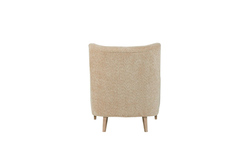 Light Brown Hi Back Accent Chair with Dacron Cushion, photo 4 of 5