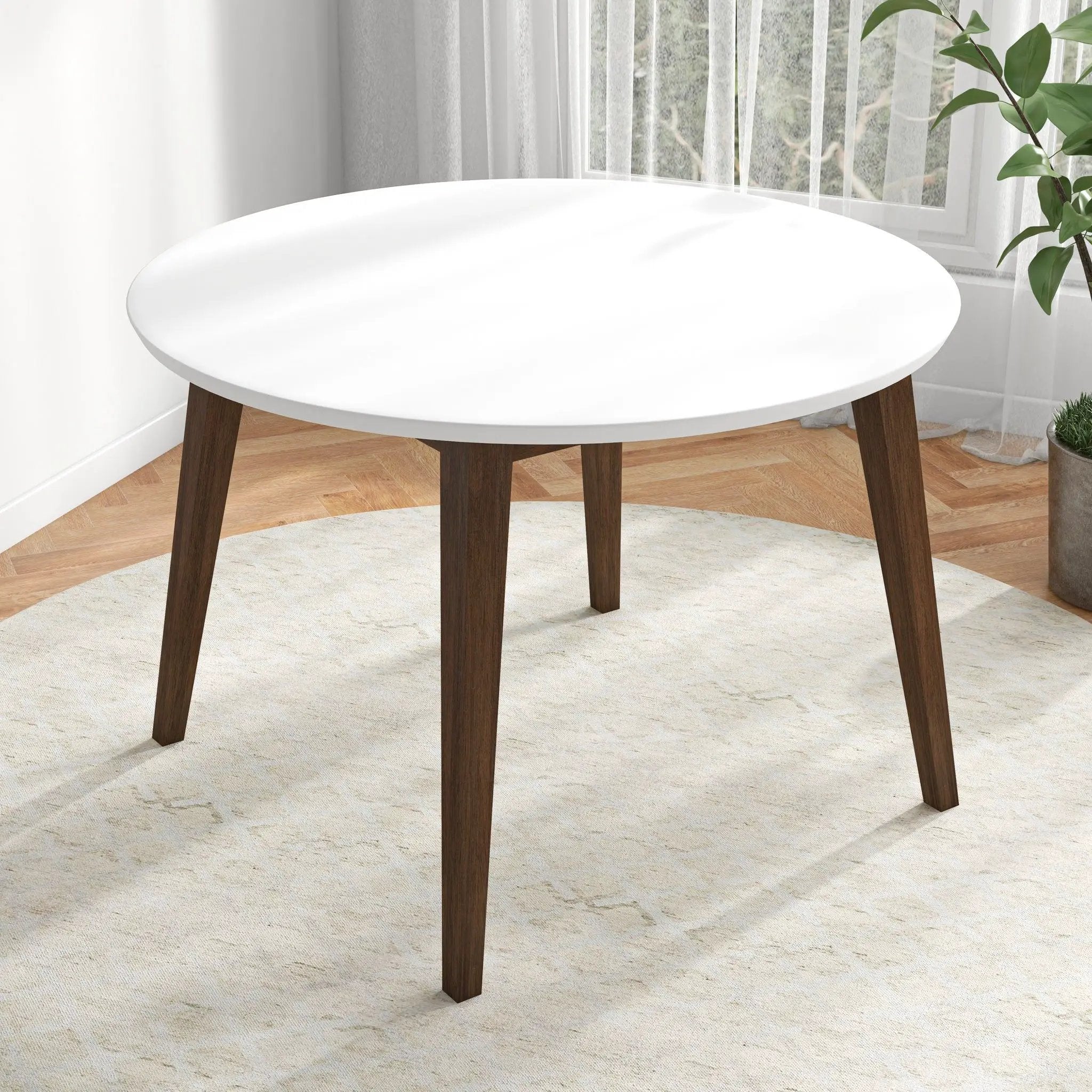 Dining Table - Brown / White by HouseOfZazla