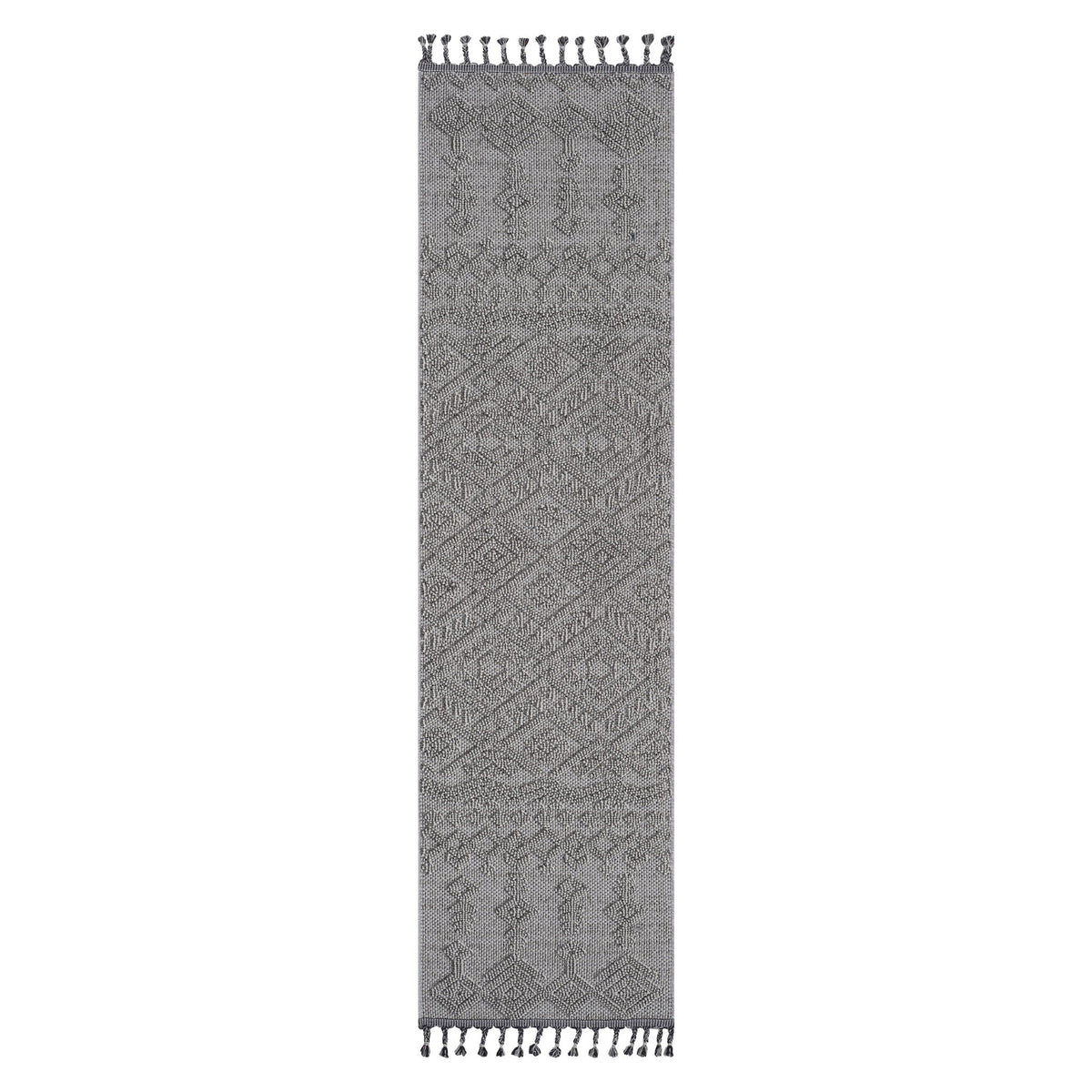 Traditional Indoor/Outdoor Area Rug with Stain Resistance - Light Brown, Dark Gray, Gray, photo 4 of 23