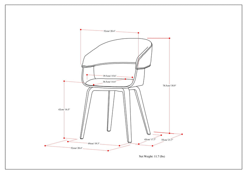 Lowell - Upholstered Bentwood Dining Chair by HouseOfZazla