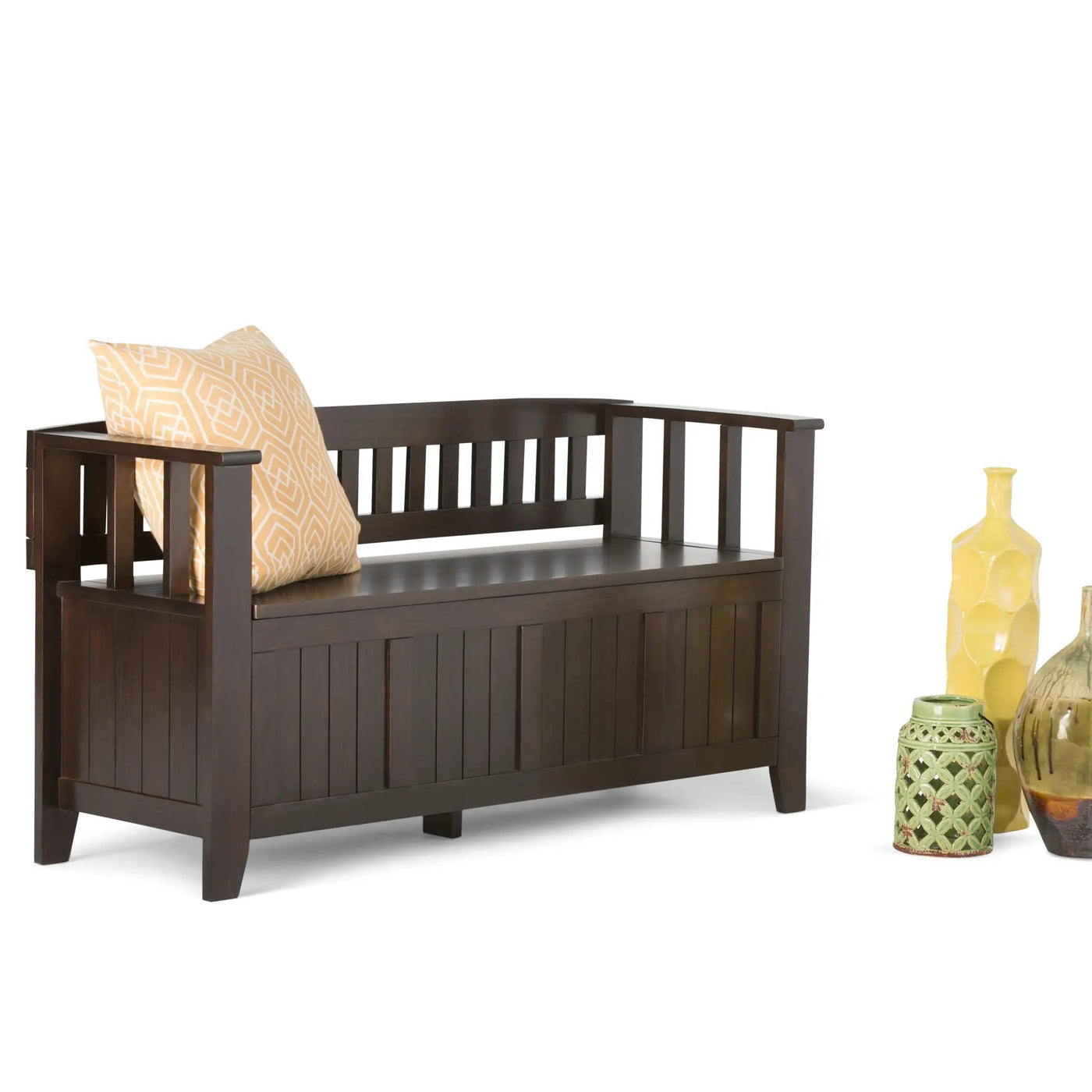 Acadian - Entryway Storage Bench, Handcrafted by HouseOfZazla