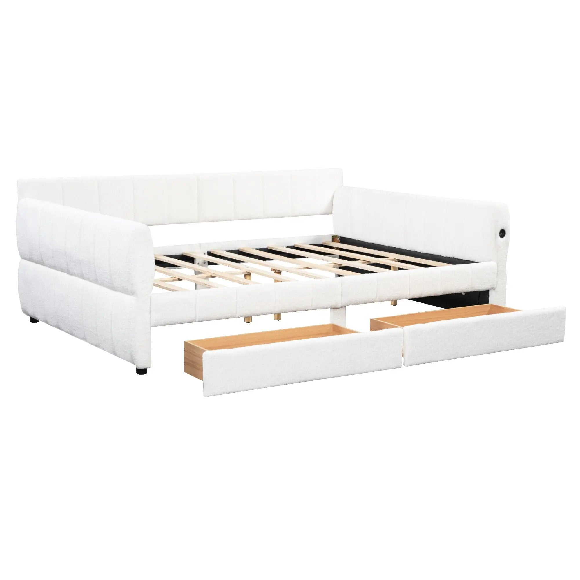 Upholstered Platform Bed With USB Charging by Unique Piece Furniture