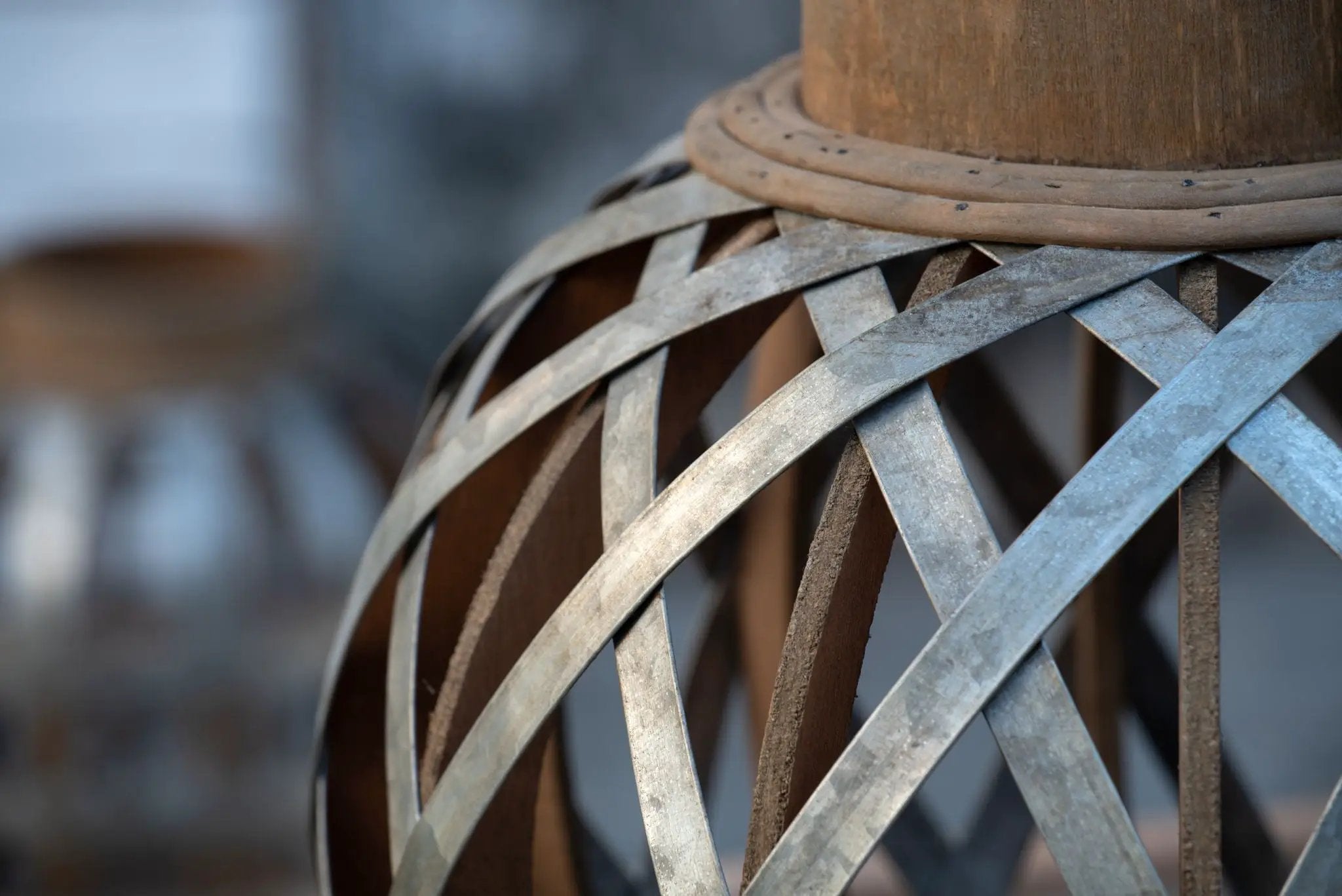 Decorative Lantern With Handle, Wooden Lantern For Indoor Outdoor, Home Garden, Wedding - Silver by HouseOfZazla