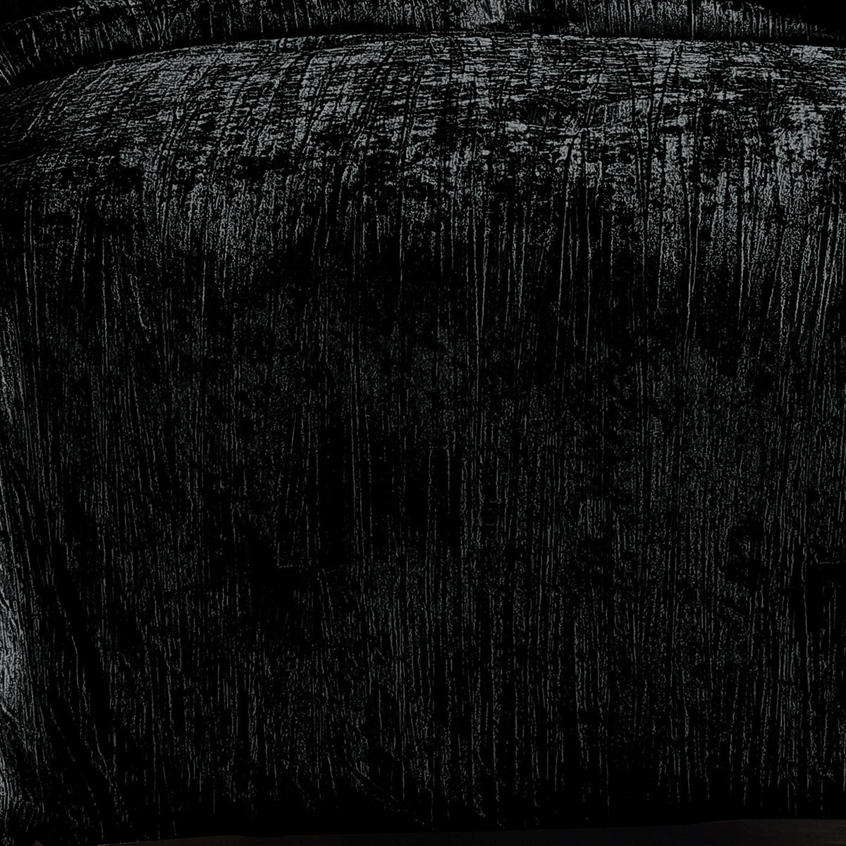 Turin 2 Piece Comforter Set with Crinkle Velvet - White or Black, photo 8 of 10