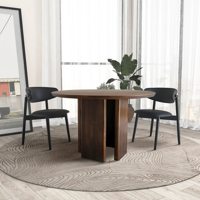 Alden - Round Dining Table - Walnut by Unique Piece Furniture