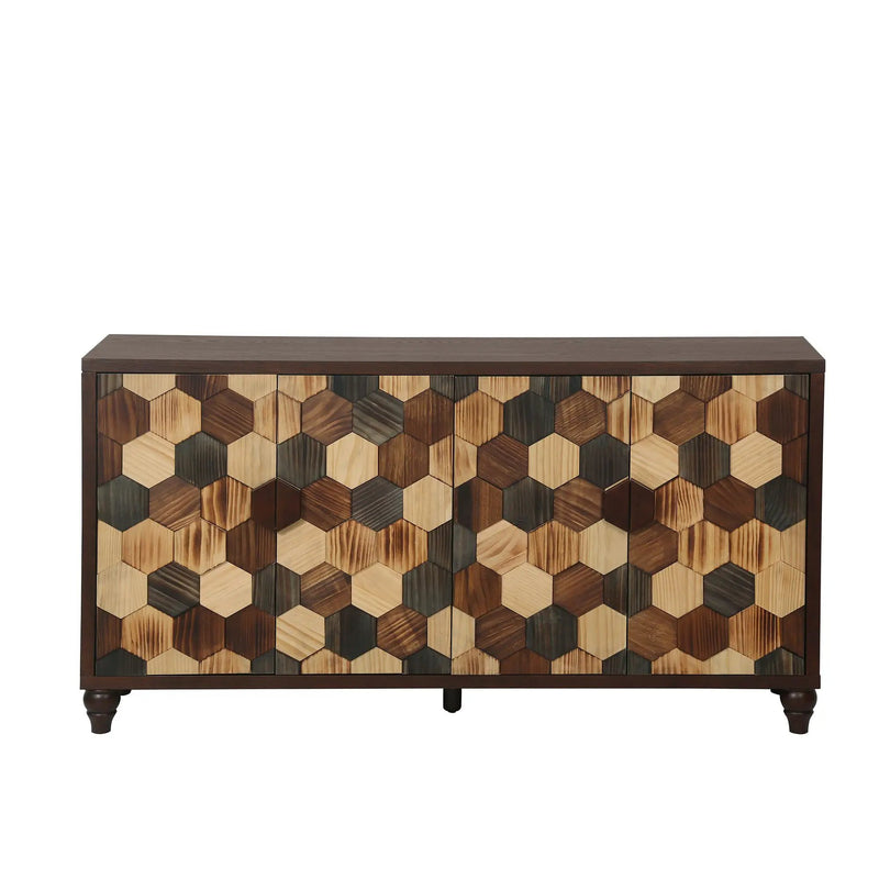59.8" Sideboard With Honeycomb Pattern by HouseOfZazla