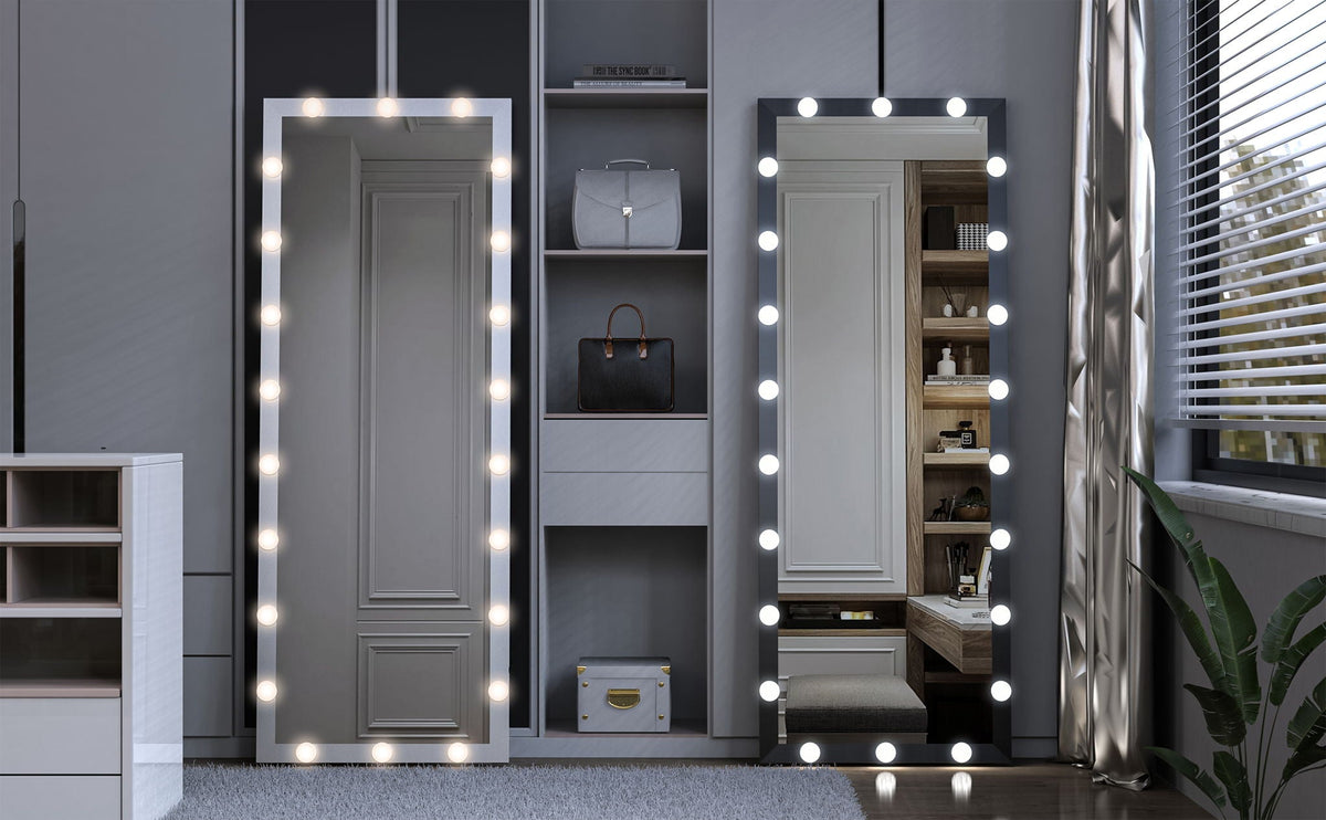 Full Length Mirror with Lights and Touch Control – Pearl Silver, Black, or Pink, photo 19 of 40