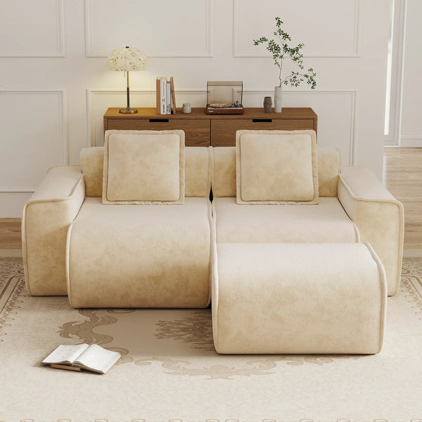 Streamlined Design Modular 2 Seat L Shape Sectional Sofa, photo 2 of 10