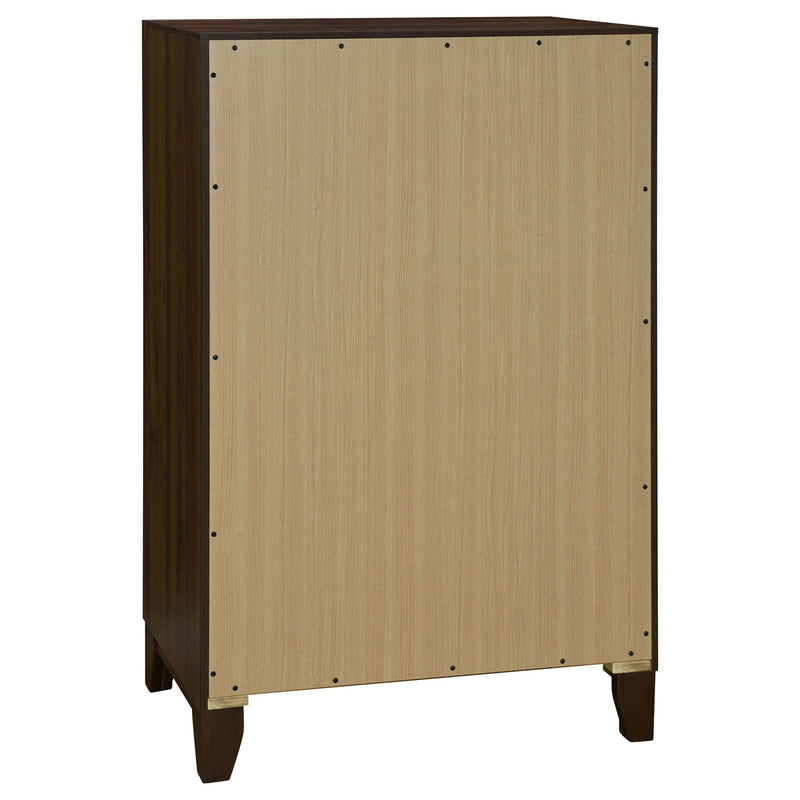 Anza - 4 Drawer Chest Storage Solution - Walnut