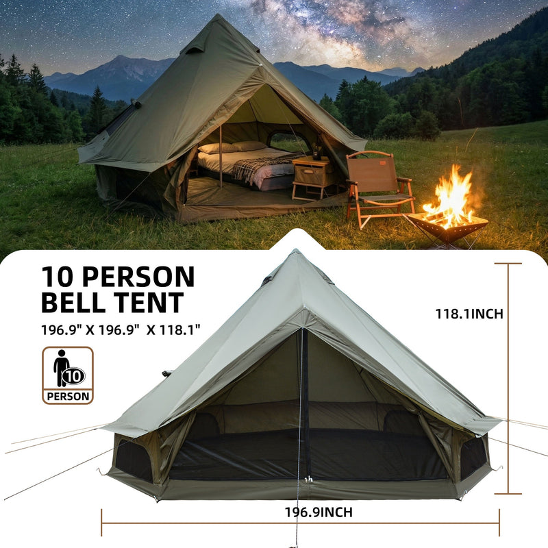 4 Season Bell Tent 16.4FT with Stove Jack - Oxford Fabric, photo 4 of 10