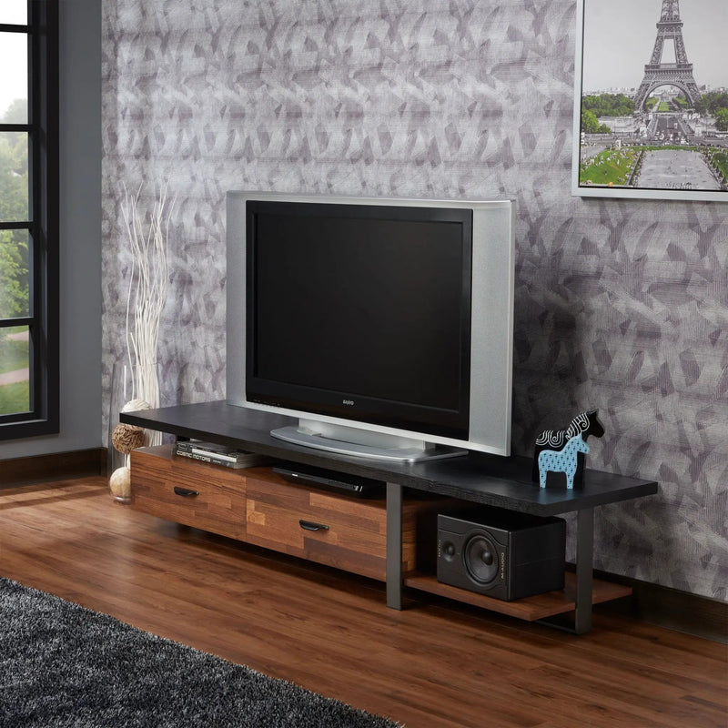 Elling - TV Stand - Walnut / Black by Unique Piece Furniture