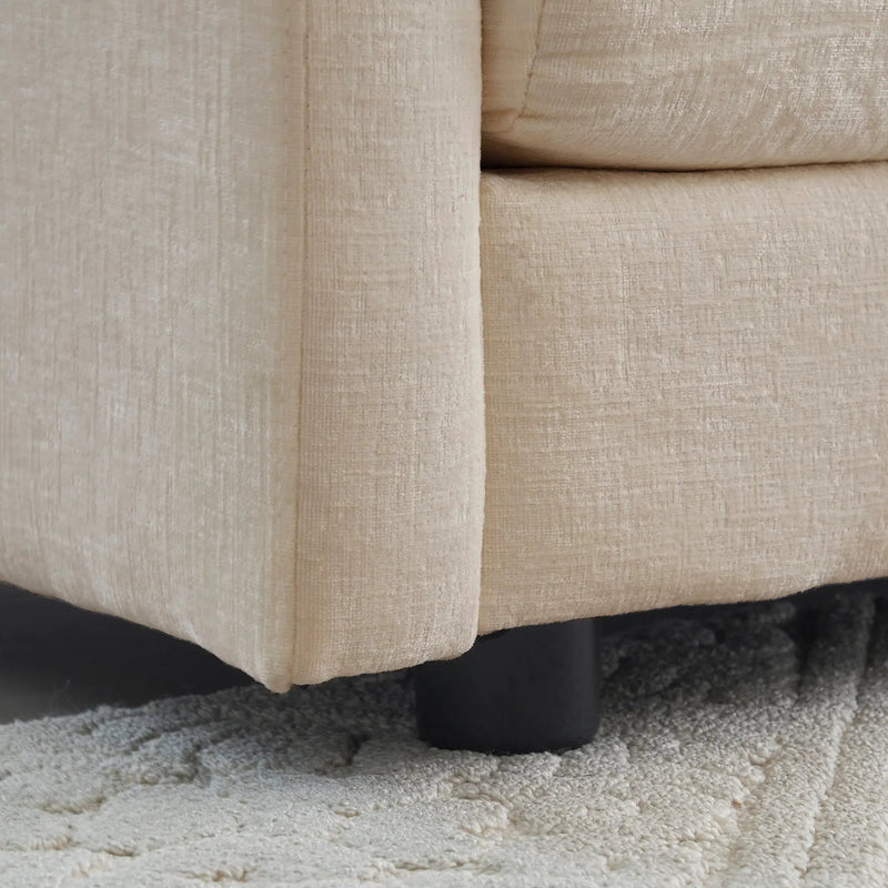 Modern Light Coffee Chenille Sofa Set of 3 by HouseOfZazla