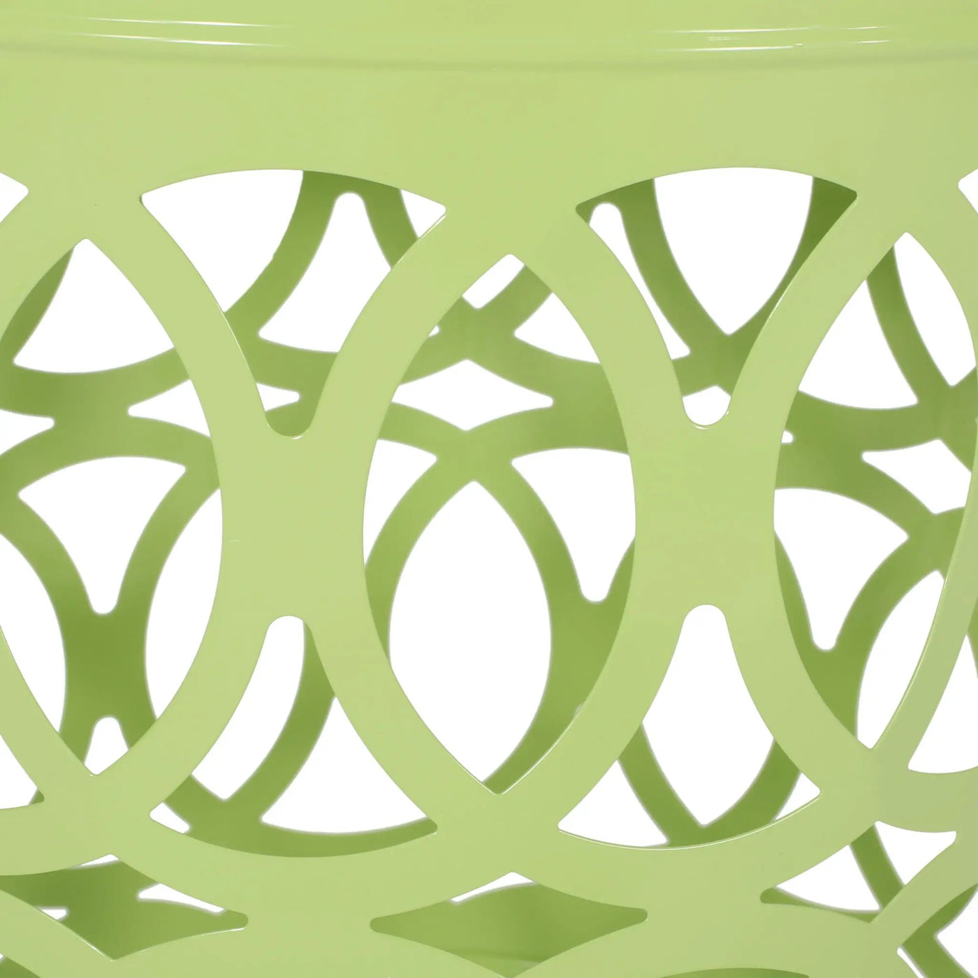 Outdoor Metal Large End Table, Modern Design