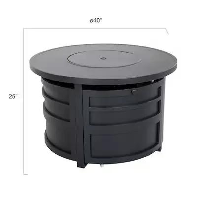 Darcy Aluminum Round Firepit Table by Outdoor-USA®