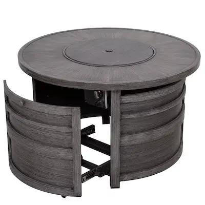 Darcy Aluminum Round Firepit Table by Outdoor-USA®