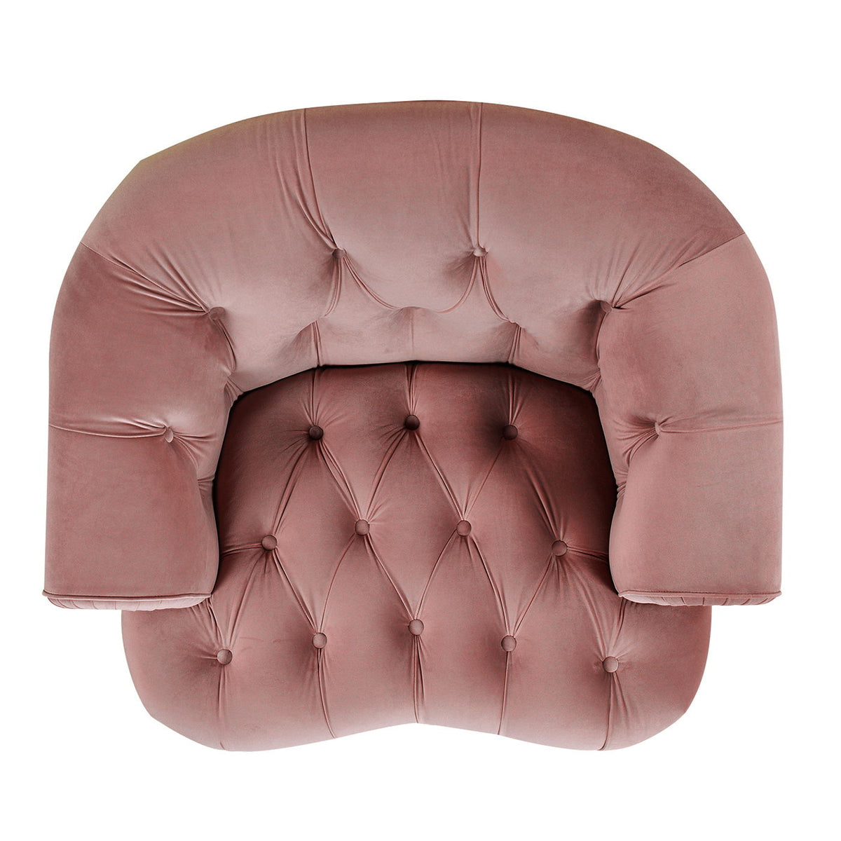 Victorian Tufted Upholstered Accent Chair with Nailhead Trim - Dark Red, Blue, or Pink, photo 15 of 37
