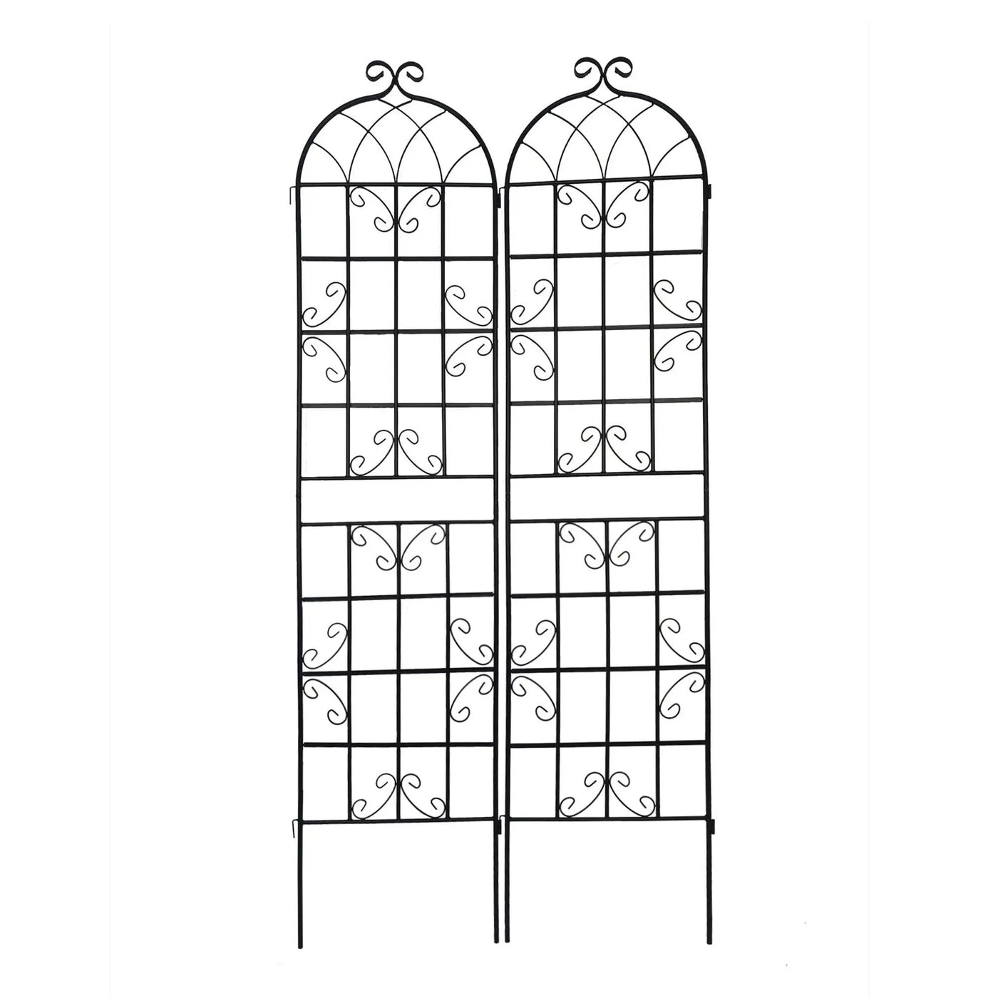 Metal Garden Rustproof Trellis For Climbing Plants Outdoor Flower Support by HouseOfZazla