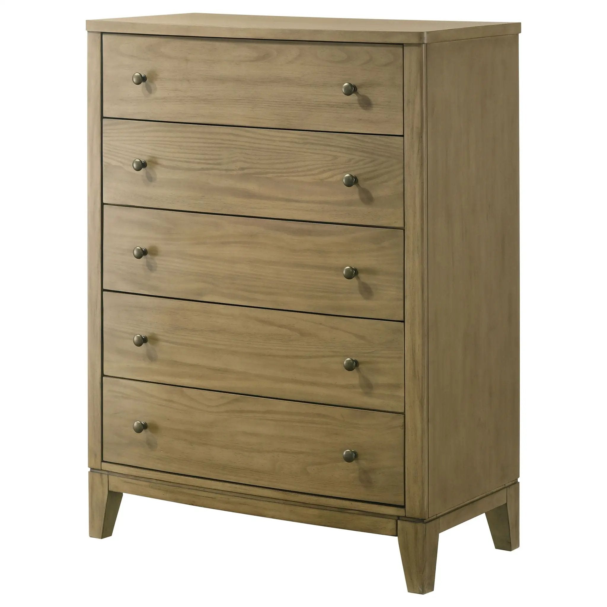 Granada 5-drawer Bedroom Chest of Drawers Natural Pine by Unique Piece Furniture