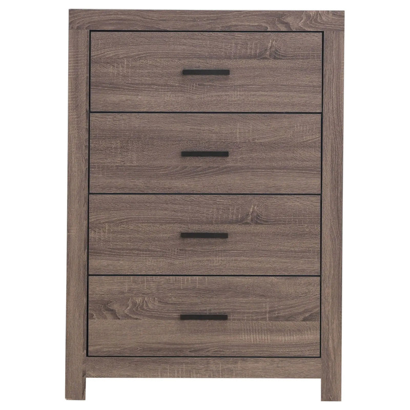 Brantford 4-drawer Bedroom Chest Barrel Oak by Unique Piece Furniture