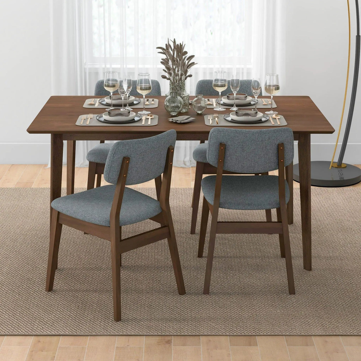 Carlos - Solid Back Side Chair (Set of 2) by HouseOfZazla