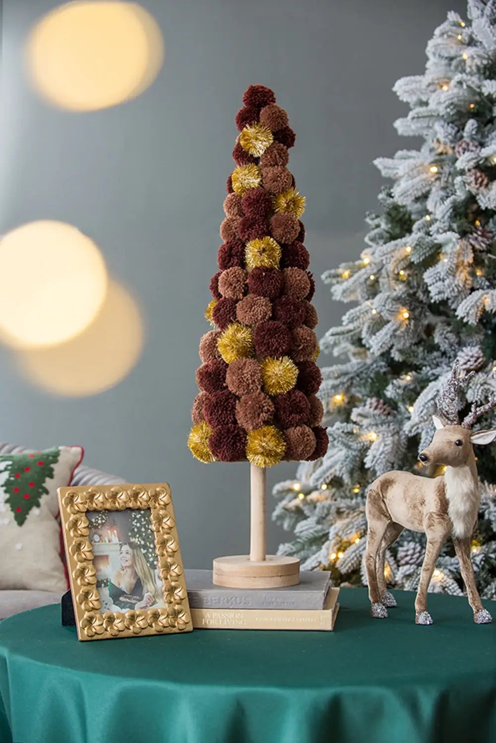 Tall Tree Christmas Table Decor, Coffee by HouseOfZazla