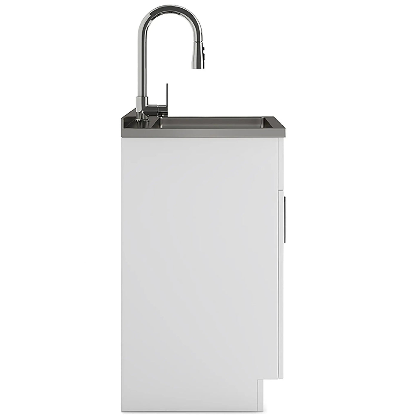 Shaker - Modern Wide, Laundry Cabinet With Faucet And Stainless Steel Sink by Unique Piece Furniture