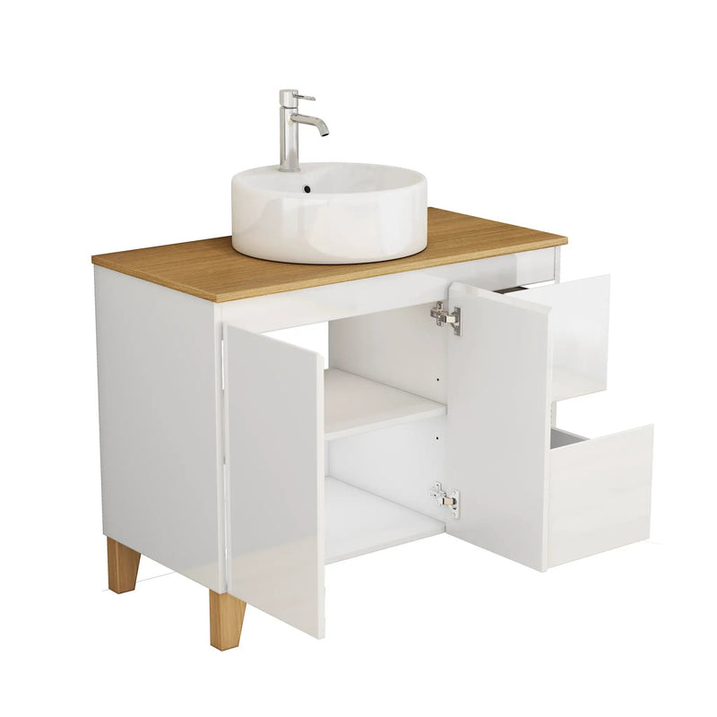 36-Inch Modern Bathroom Vanity with Sink Combo by HouseOfZazla