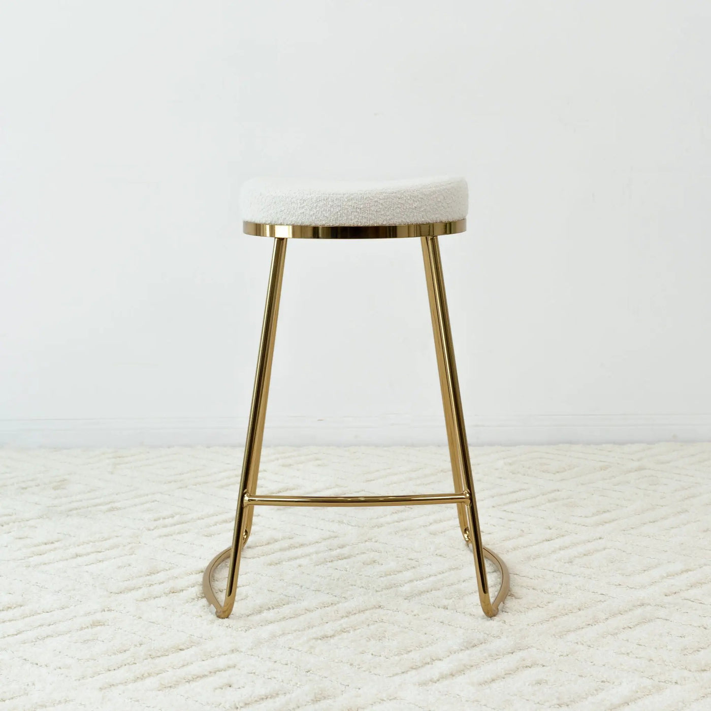 Jane - 26" Mid-Century Modern Luxury Upholstered Stool by HouseOfZazla