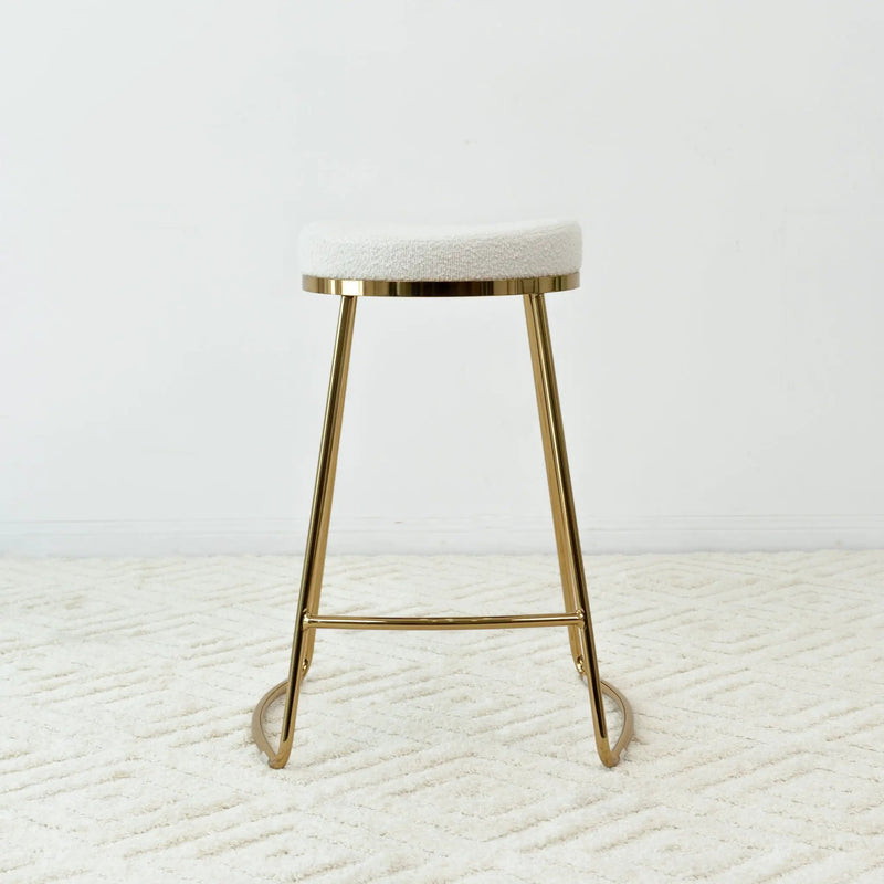 Jane - 26" Mid-Century Modern Luxury Upholstered Stool by HouseOfZazla