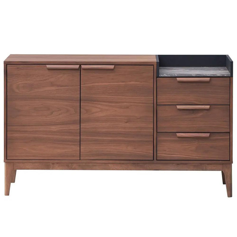 Bevis - Server - Green Fabric & Walnut by Unique Piece Furniture