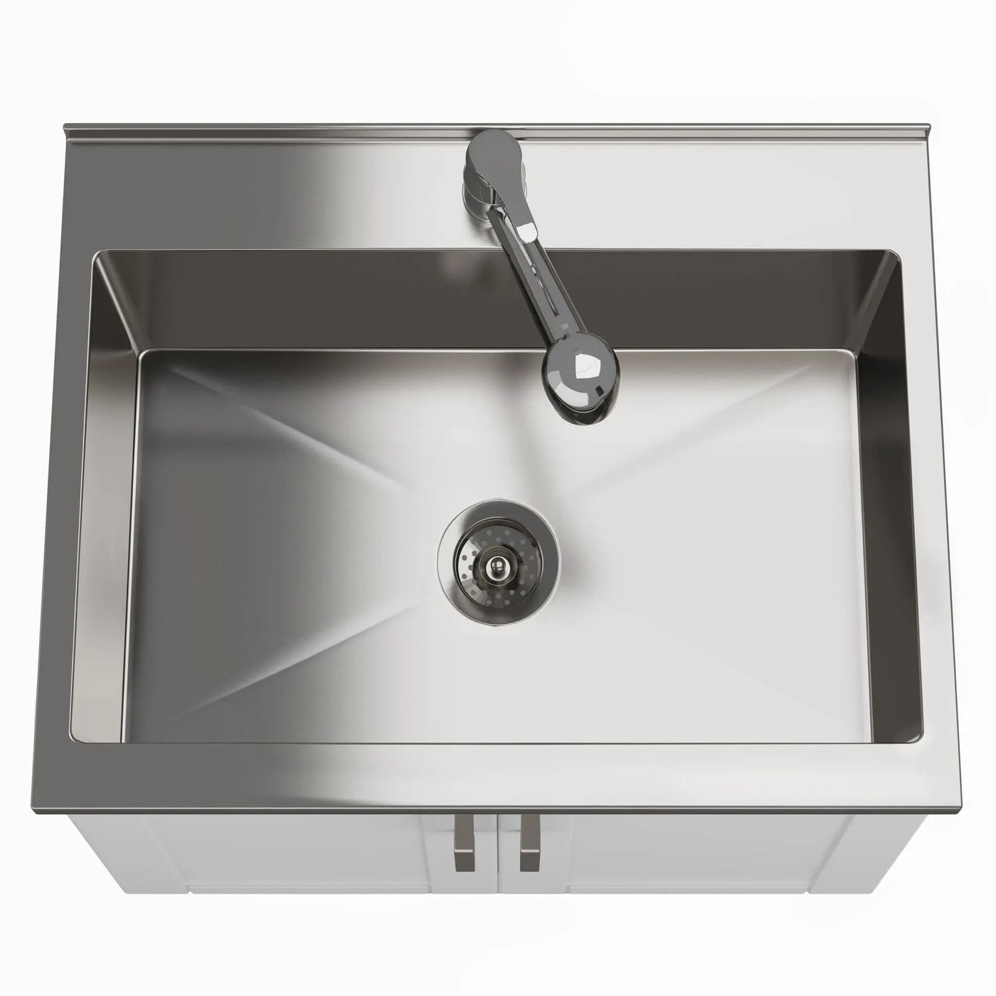 Kyle - Laundry Cabinet & Faucet And Stainless Steel Sink by HouseOfZazla