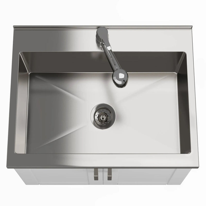 Kyle - Laundry Cabinet & Faucet And Stainless Steel Sink by Unique Piece Furniture