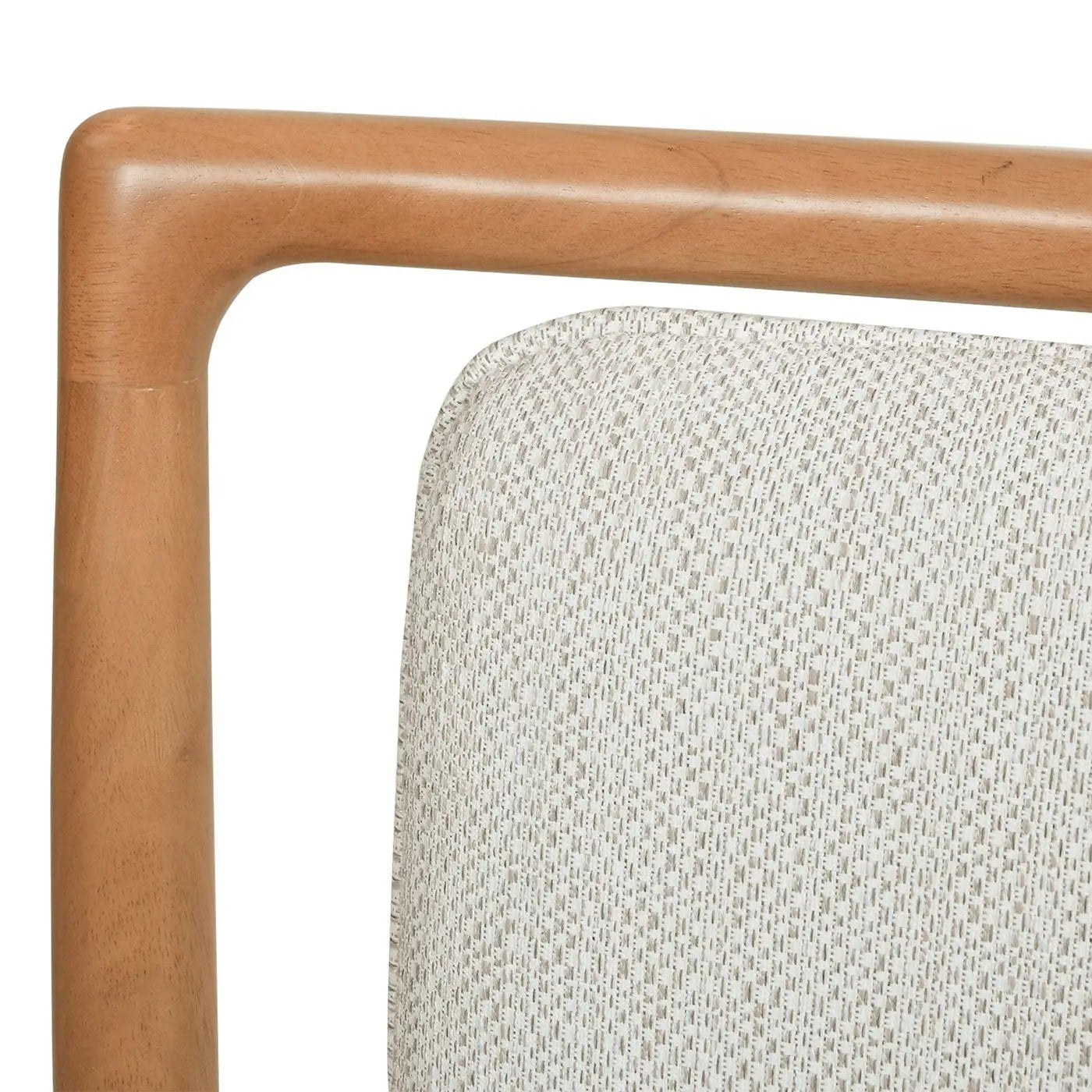 Scandi - Upholstered Dining Chair, Stain Resistant High (Set of 2) - Natural Light Brown / White Pepper by HouseOfZazla