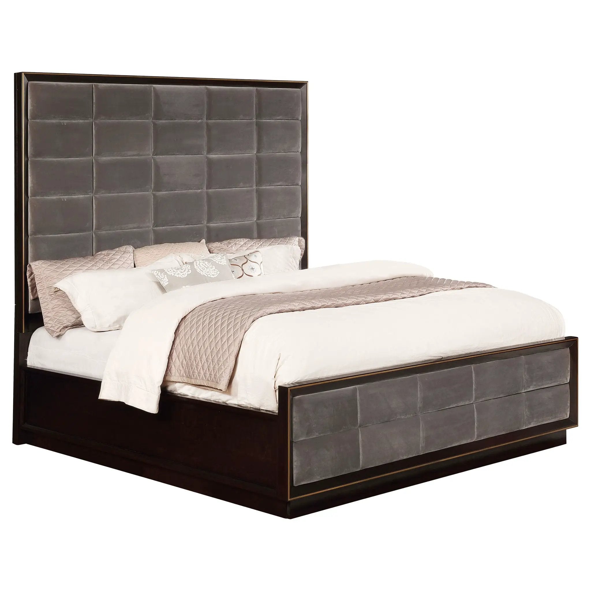 Durango 77-inch Queen Panel Bed Smoked Peppercorn by Unique Piece Furniture