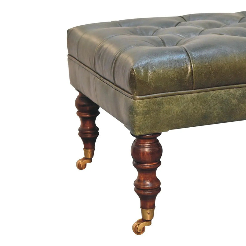 Buffalo - Ottoman With Castor Legs by HouseOfZazla