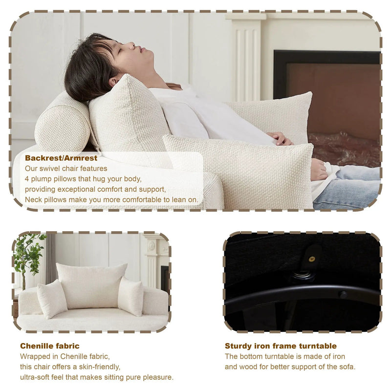 Single Sofa, Sleeper Chair For Living Room by HouseOfZazla