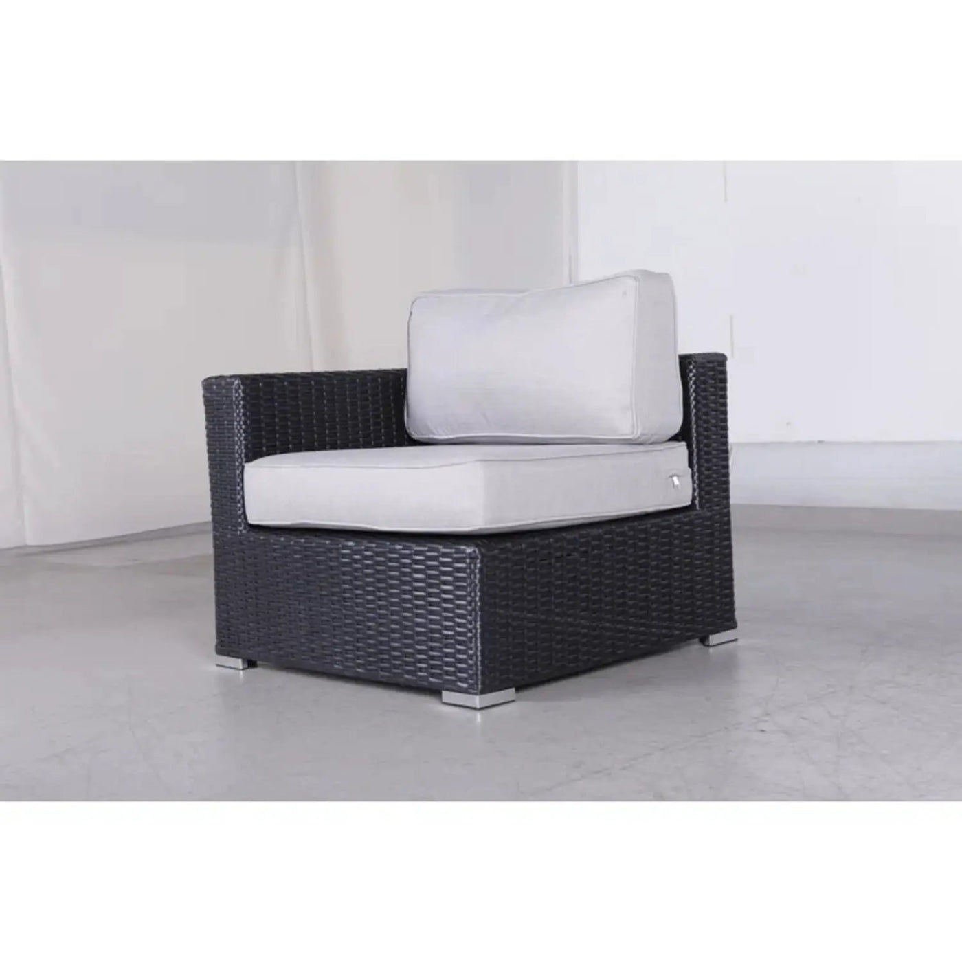 Luxurious Wicker Patio Sectional With Weather Resistant Sunbrella Cushions by HouseOfZazla
