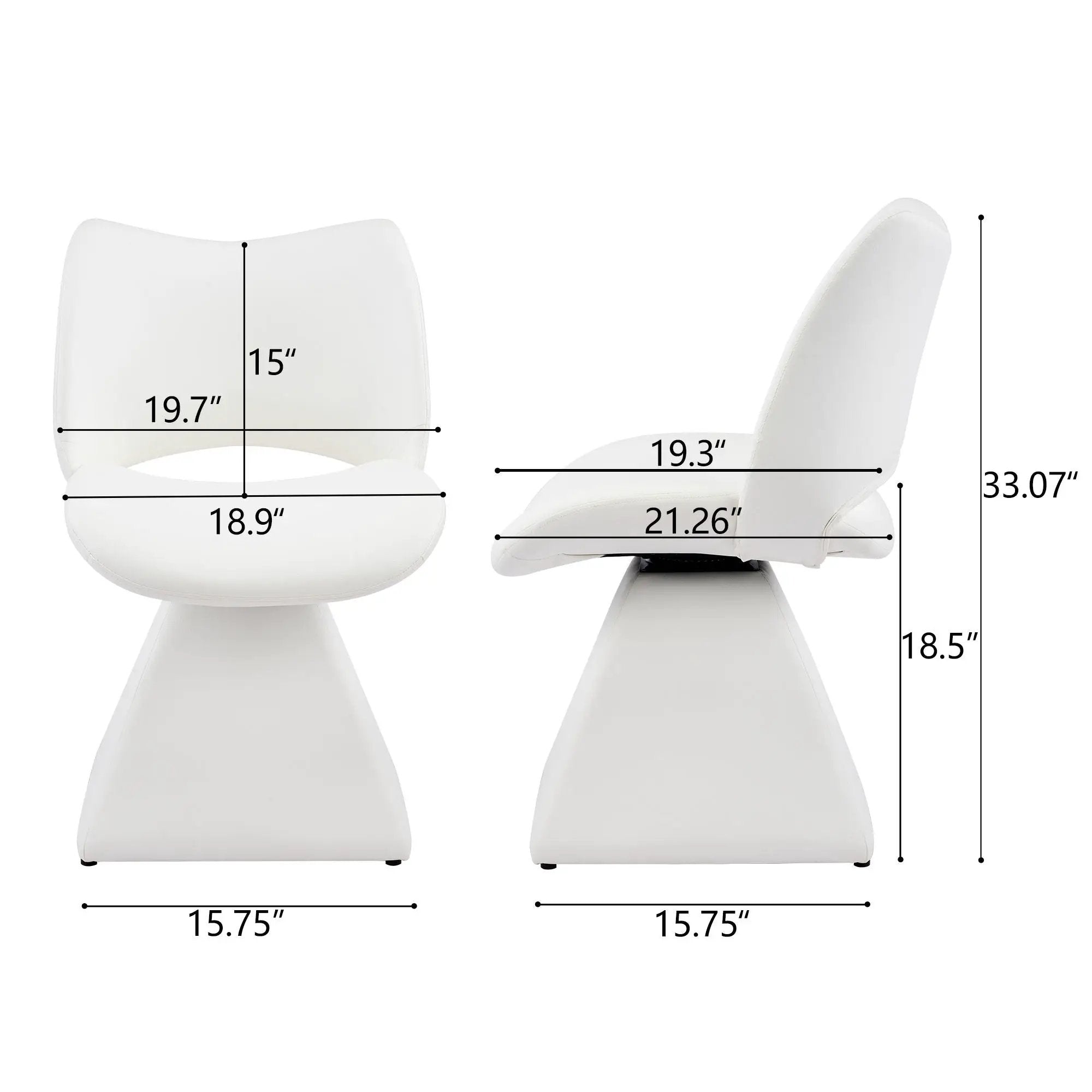Modern Swivel Dining Chair With High Back by Unique Piece Furniture