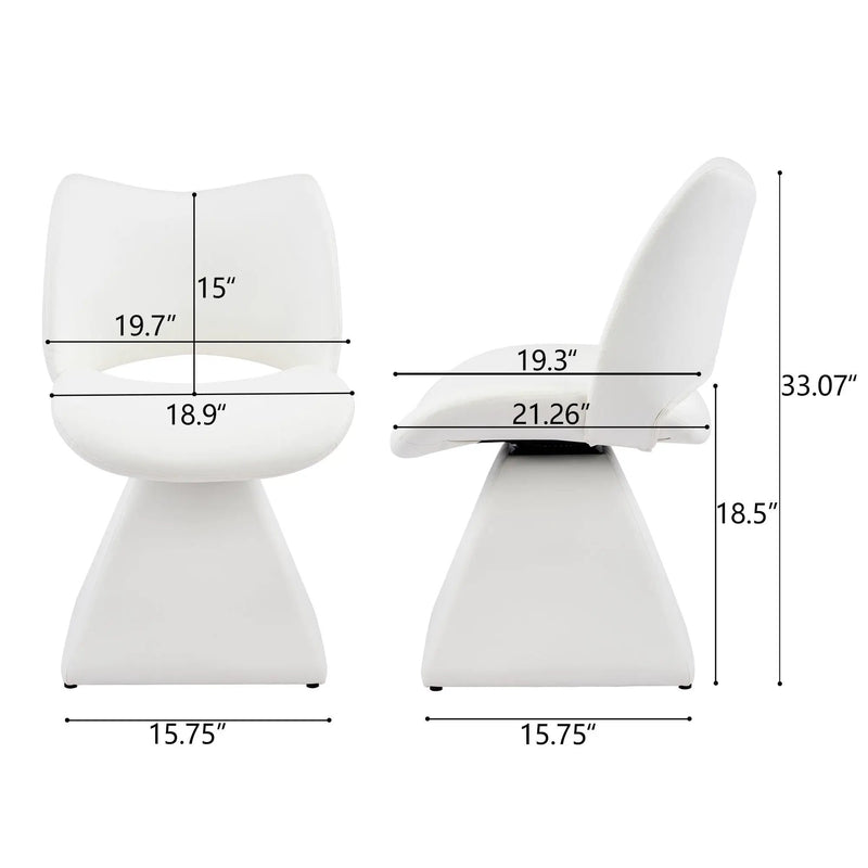Modern Swivel Dining Chair With High Back by Unique Piece Furniture