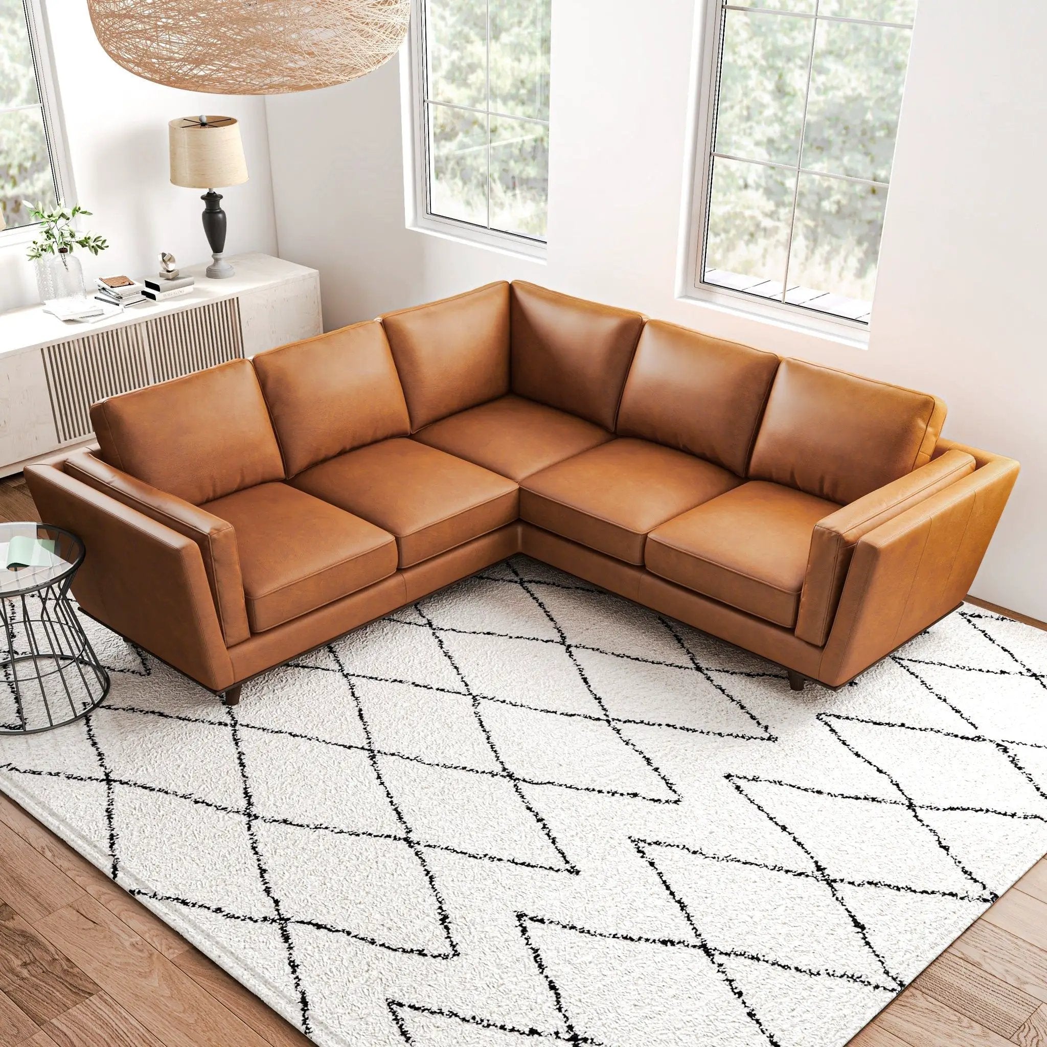 Erman - Corner Sofa - Tan by Unique Piece Furniture