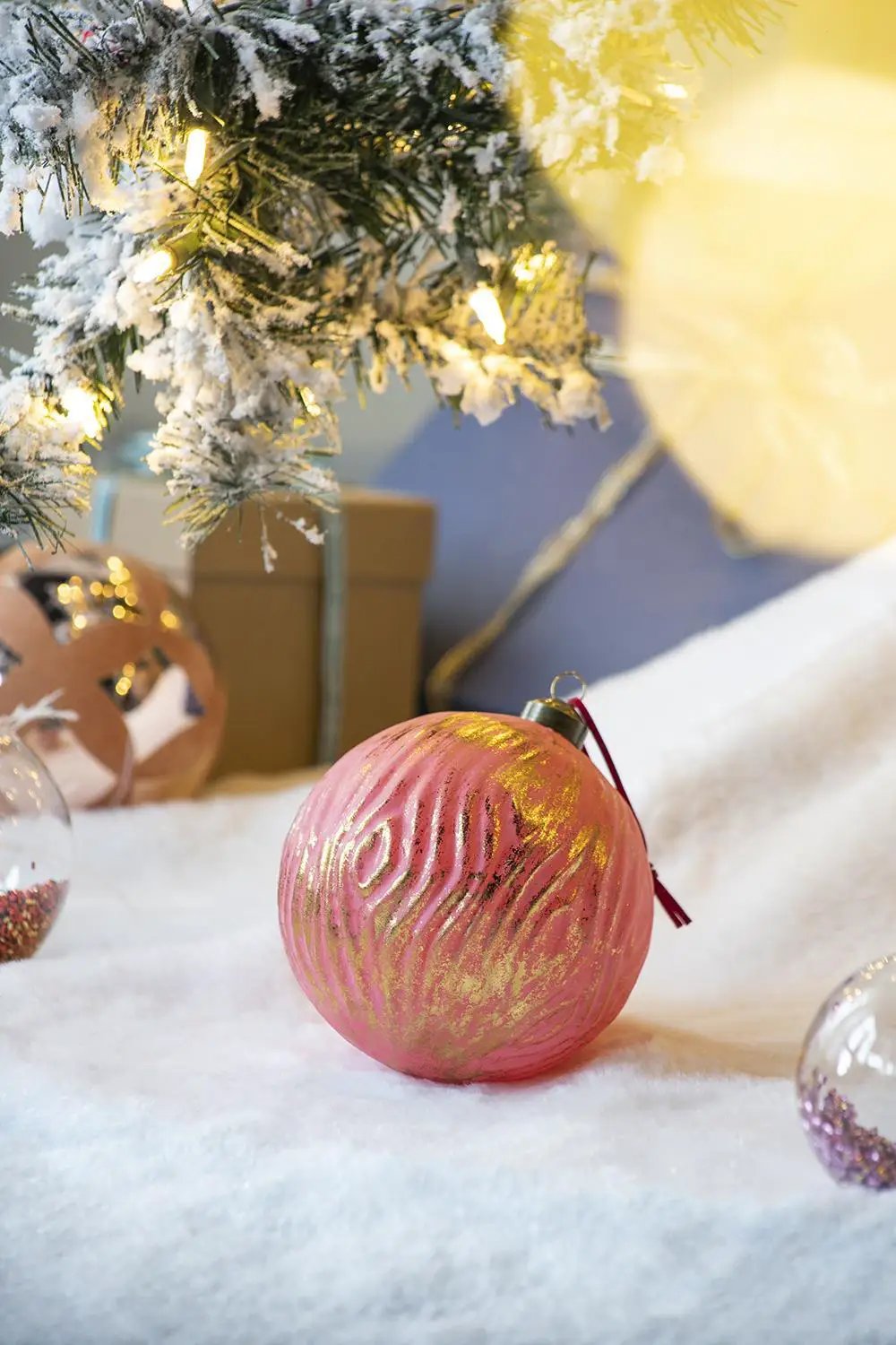 Christmas Ball Glass Decorative Hanging Ball Christmas Tree Ornaments For Holiday Party Decorations by HouseOfZazla