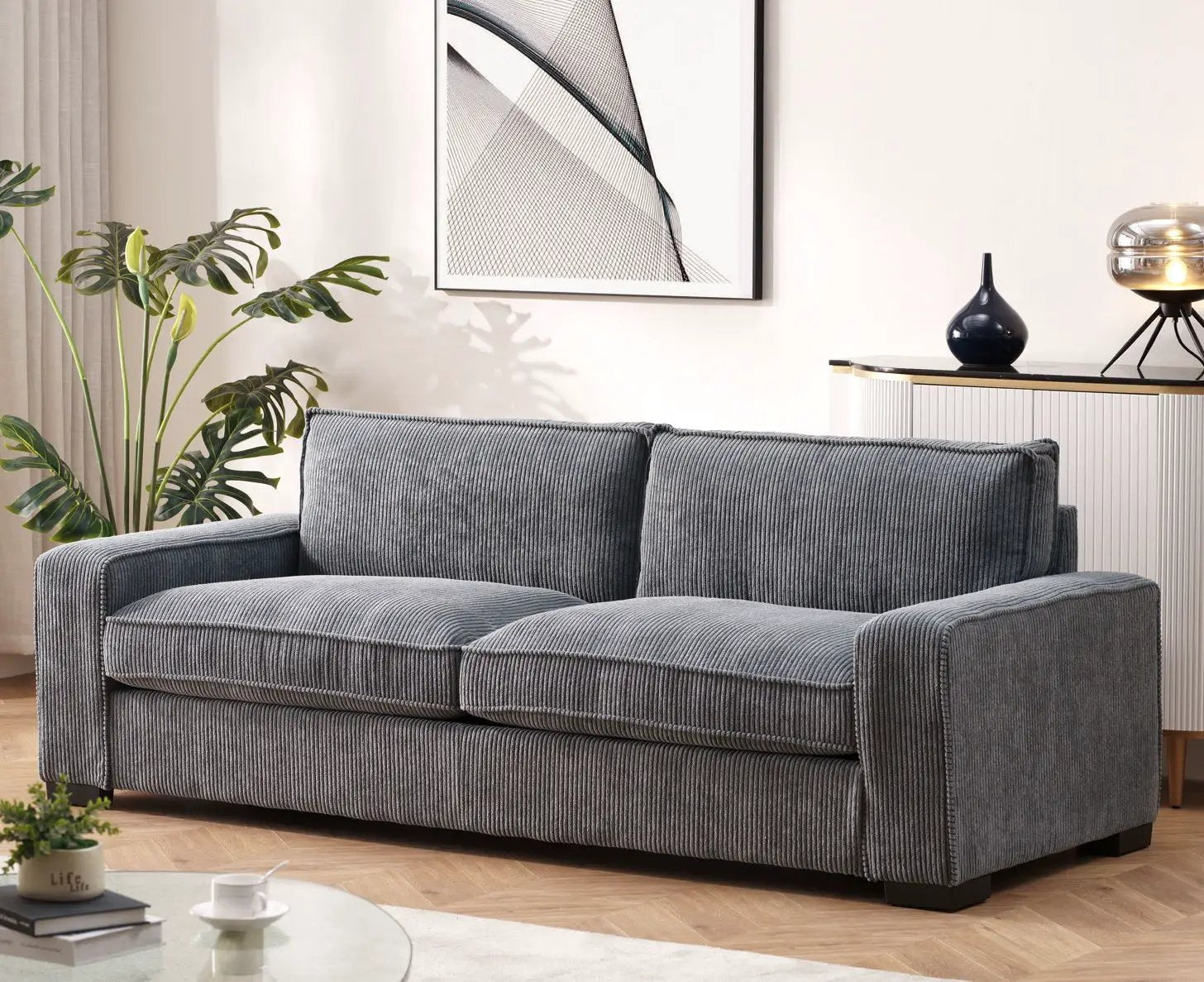 Luxe - Sofa With Sleek Design, Spacious And Comfortable 3 Seater Couch by HouseOfZazla