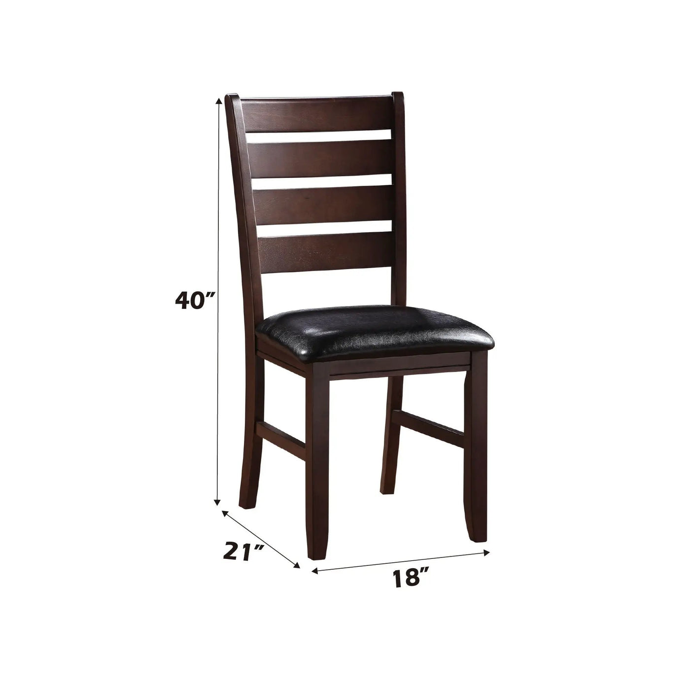 Urbana Synthetic Leather Side Chair (Set of 2) by HouseOfZazla