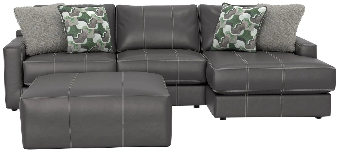 Minori - Italian Leather Sofa / Chaise And Cocktail Ottoman by Unique Piece Furniture