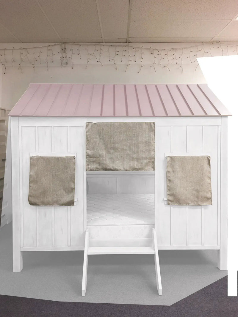 Spring - Full Bed - White / Pink by HouseOfZazla